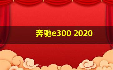 奔驰e300 2020